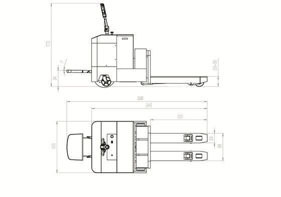 CBD80重型電動搬運車圖 